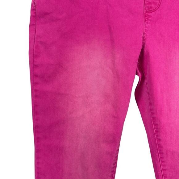Soft Surroundings Ultimate Denim Pull On Pink Stretch Jeans Distressed Petite L - Picture 6 of 16